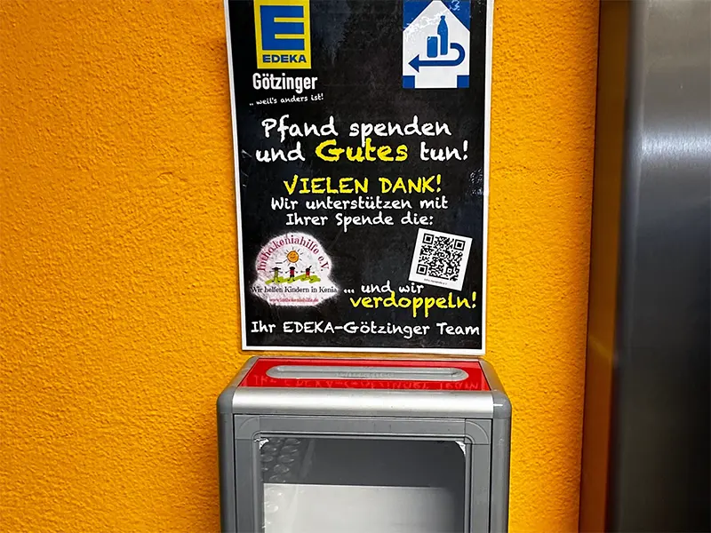 Pfand spenden - EDEKA Lindenholzhausen Getränkemarkt Pfand spenden - EDEKA Lindenholzhausen Getränkemarkt